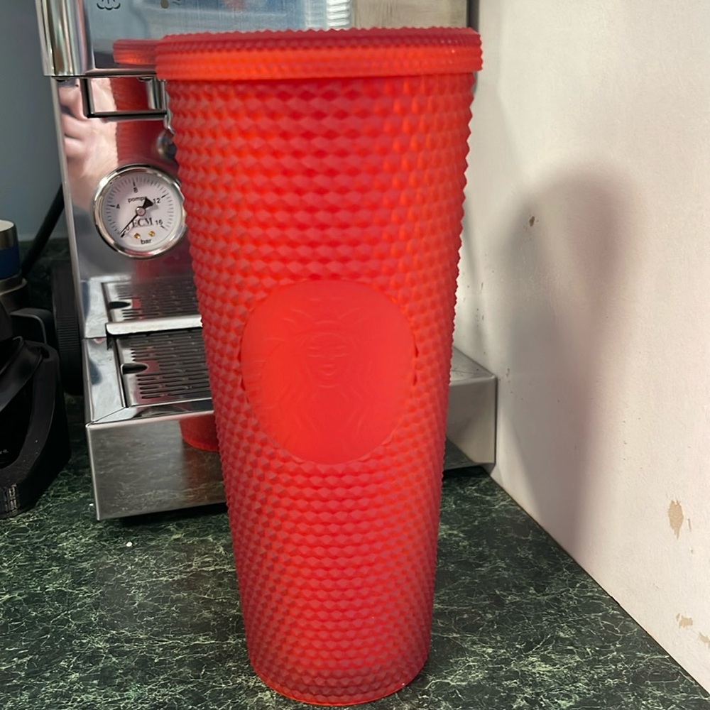 Starbucks Studded Bling Red Cold Cup Tumbler Venti 24oz